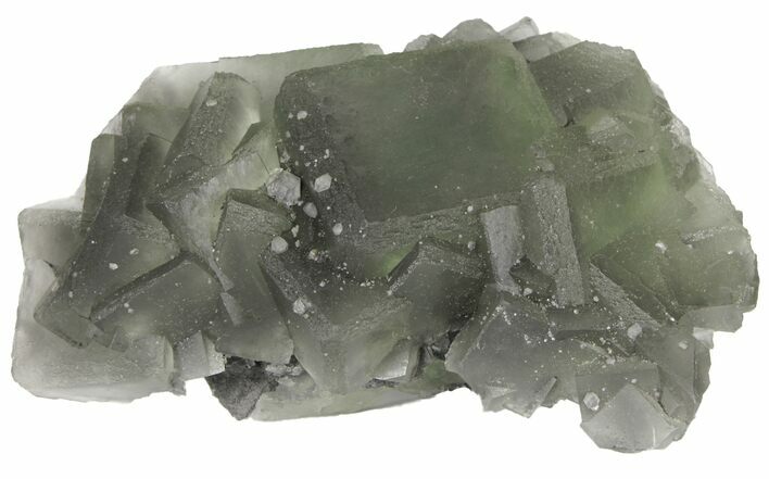 Green Fluorite Crystal Cluster - China #94644